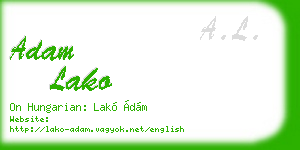adam lako business card